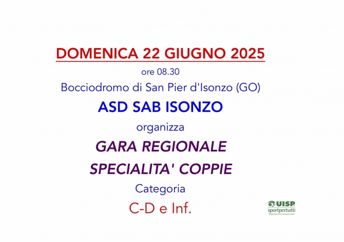  - A.S.D. Bocciofila Isontina