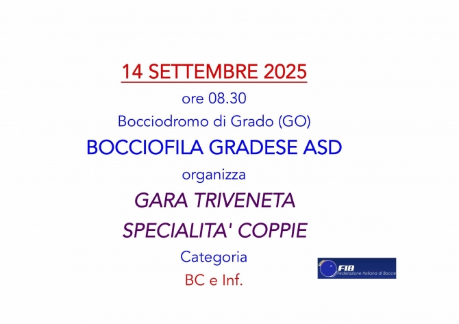 FIB - Federazione Italiana Bocce - A.S.D. Bocciofila Isontina