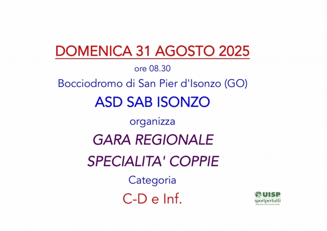 UISP - Unione Italiana Sport Per Tutti - A.S.D. Bocciofila Isontina