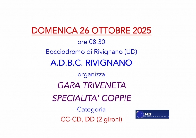 FIB - Federazione Italiana Bocce - A.S.D. Bocciofila Isontina